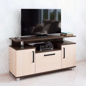 Тумба под телевизор ТВ 003 в комнату венге/дуб молочный