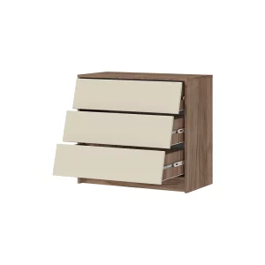 купить рейн км 02 комод 800 (800х720х400) фасад кашемир/корпус дуб крафт табачный в Пятигорске